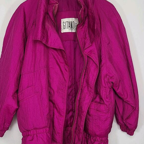 Gitano Outerwear Vintage Women's Coat Jacket Hot Pink 1X - Picture 3 of 10